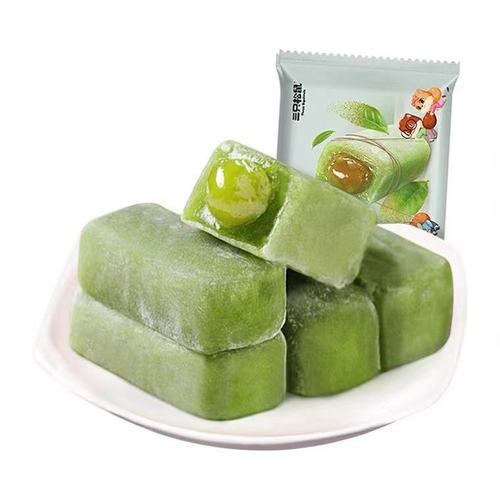 一件代发三只松鼠和风麻薯150g/袋爆浆休闲零食糕点心抹茶味