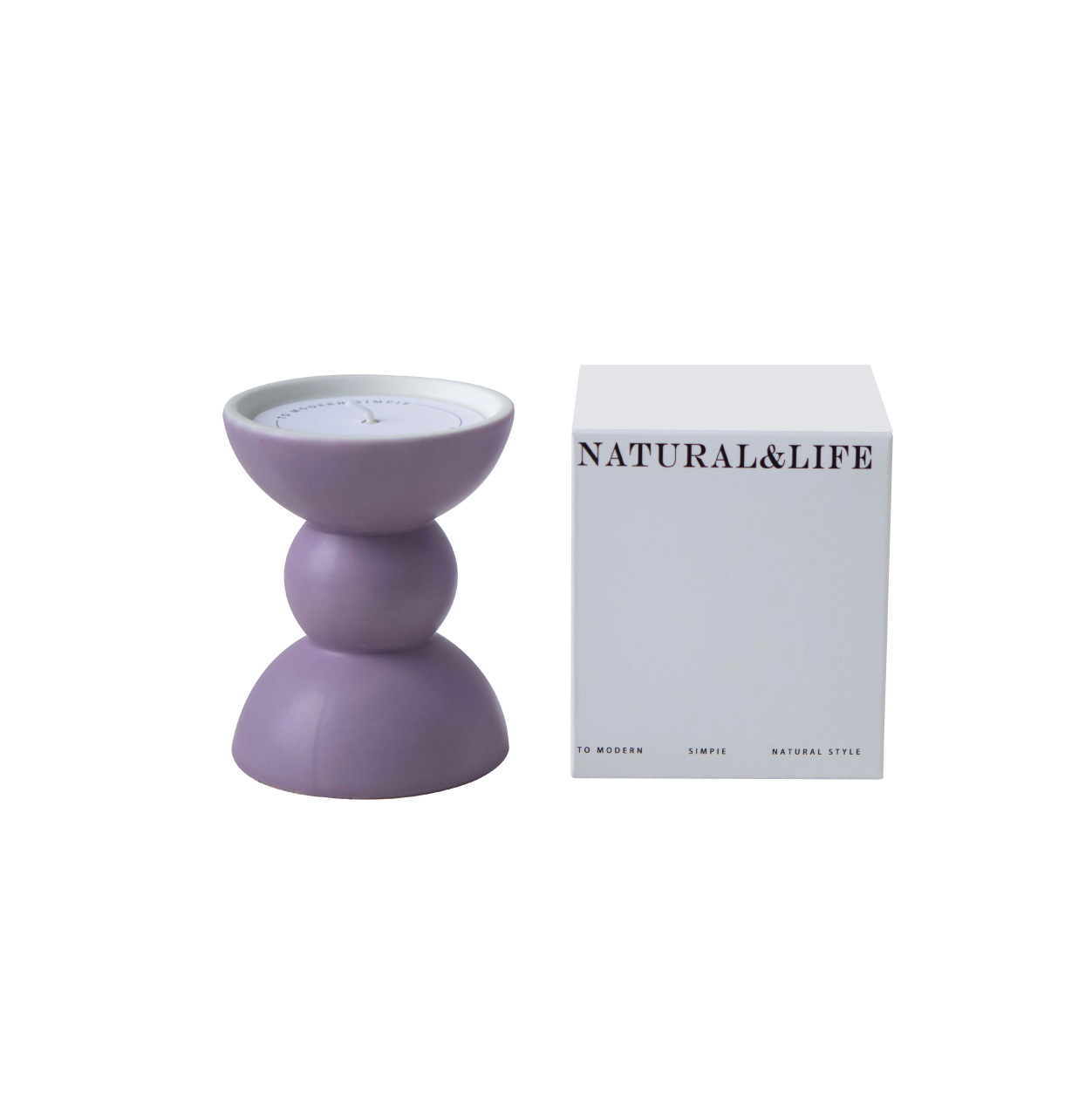 Estilo hecho a mano cerámica avanzada aceite esencial aromaterapia púrpura taza cera regalo de Año Nuevo novias cumpleaños regalo del cliente