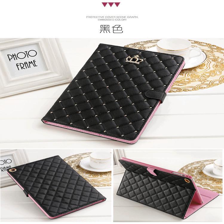 Diamond crown suitable for 2021 ipad pro11 protective case 10.2 air5 buckle smart sleep 9.7 leather case