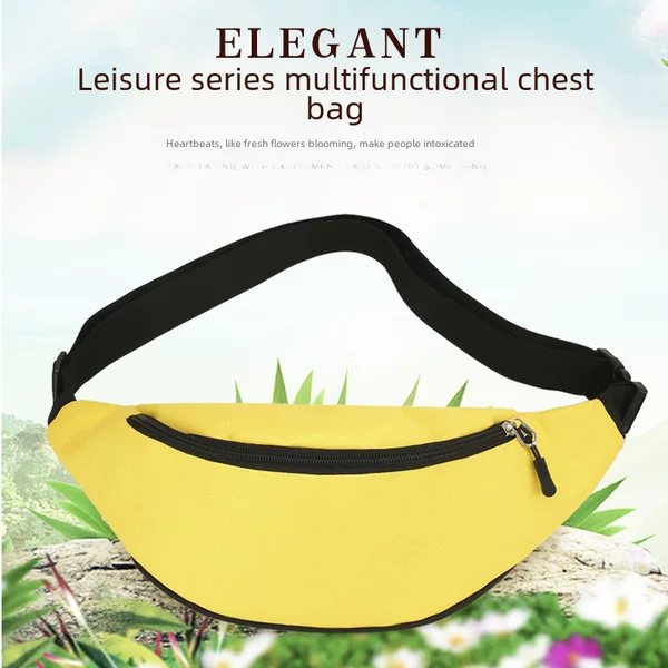 Sports Bag Chest Bag Satchel Men's Outdoor Waist Bag Women's Running Bag Riding Bag Korean Fashion Fitness Bag Can Be Formulated
