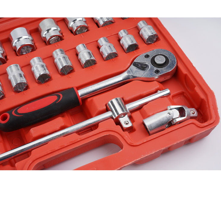 In stock: 37-piece auto repair socket wrench set, car maintenance tools, car repair ratchet, vehicle hardware toolbox