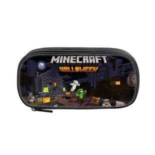 跨境Minecraft 我的世界笔袋竖款方形文具袋涤纶游戏周边铅笔盒-阿里巴巴