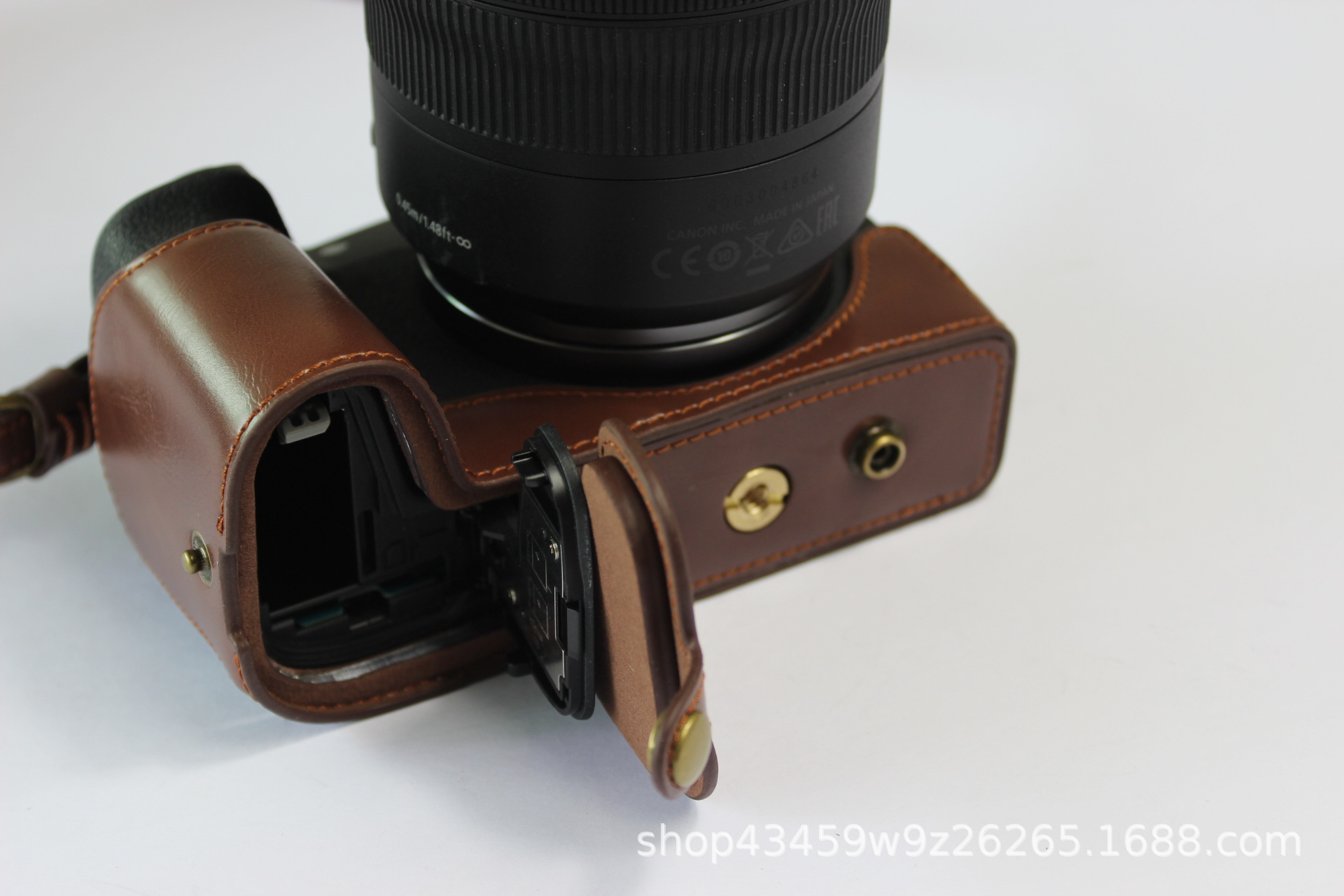 (2개) 캐논 EOSRP 카메라 가방 보호 케이스 가죽베이스 반 어깨 가방 디지털 카메라 가방 빠른 팩