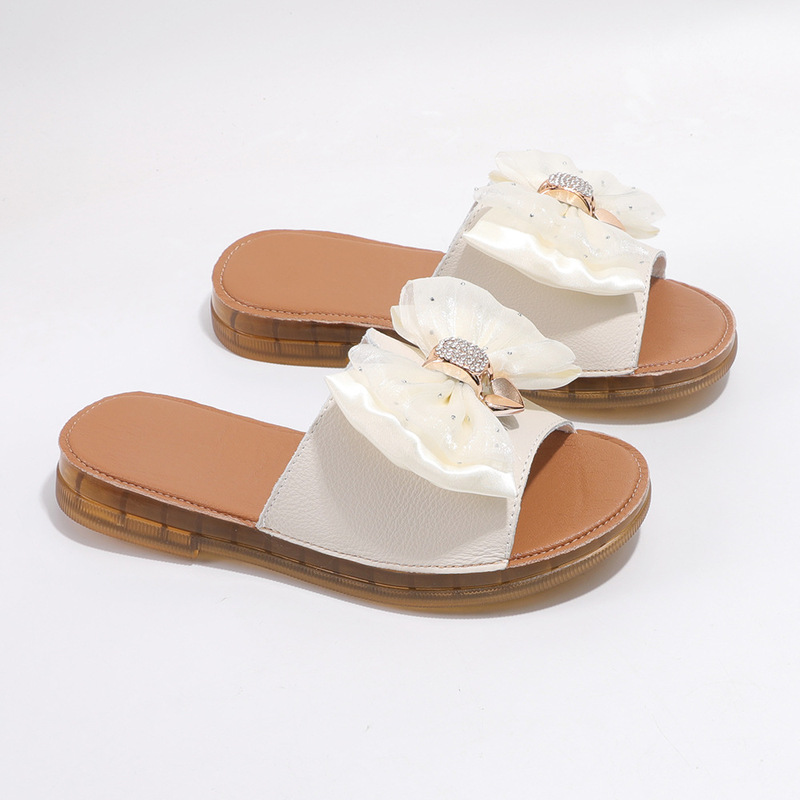 First-Layer Cowhide Slippers for Women, Summer Outdoor Wear, Non-Slip Soft Sole, Rubber Sole Slippers, Genuine Leather Slippers for Pregnant Women 918-1 First-Layer Cowhide Slippers for Women, Summer Outdoor Wear, Non-Slip Soft Sole, Rubber Sole Slippers, Genuine Leather Slippers for Pregnant Women 918-1