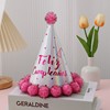 Black Gold Mao Ball Birthday Hat Children Adult Birthday Dress Supplies Party Jianjiao Birthday Paper Wholesale