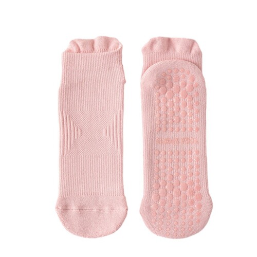 Fall/Winter Thickened Yoga Socks, Professional Non-Slip Cotton Mid-Calf Socks for Women – Perfect for Pilates, Fitness, and Workout Activities