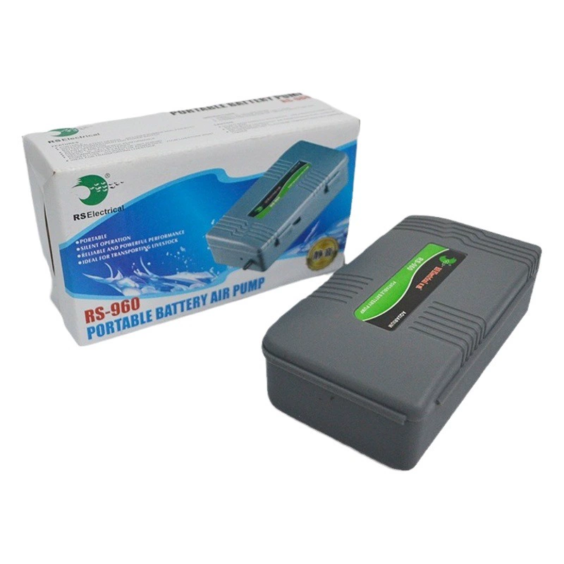 Risheng RS-960 аккумуляторный воздушный насос портативный аэробный насос насос постоянного тока аэробный насос прокачка кислорода рыболовный кислородный насос