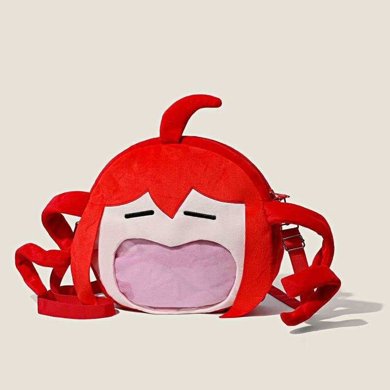 Virtual Song Ji Big Mouth Bag Peripheral fan accent teto attribute pain bag shoulder bag can be slung plush backpack