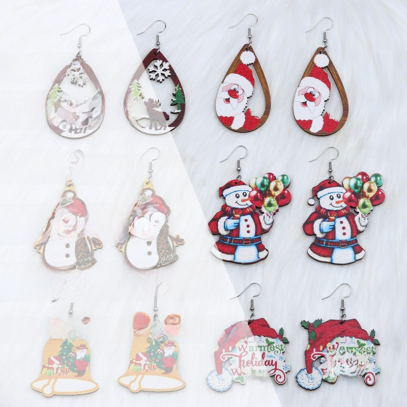 Крещенские серьги? wait. 'Christmas earrings' -> Рождественские серьги. balloon? шарик/фигура.