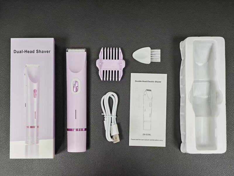 クロスボーダーツーインワン双頭電気脱毛器女性全身脱毛ヘアトリミングシェービングポータブル脱毛装置|undefined