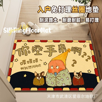 Pvc Cuttable Mat, Dirt-Scraping, Avtomobil döşəmə paspasları - princess-puppy-procurement-1-4060cm-wire-loop