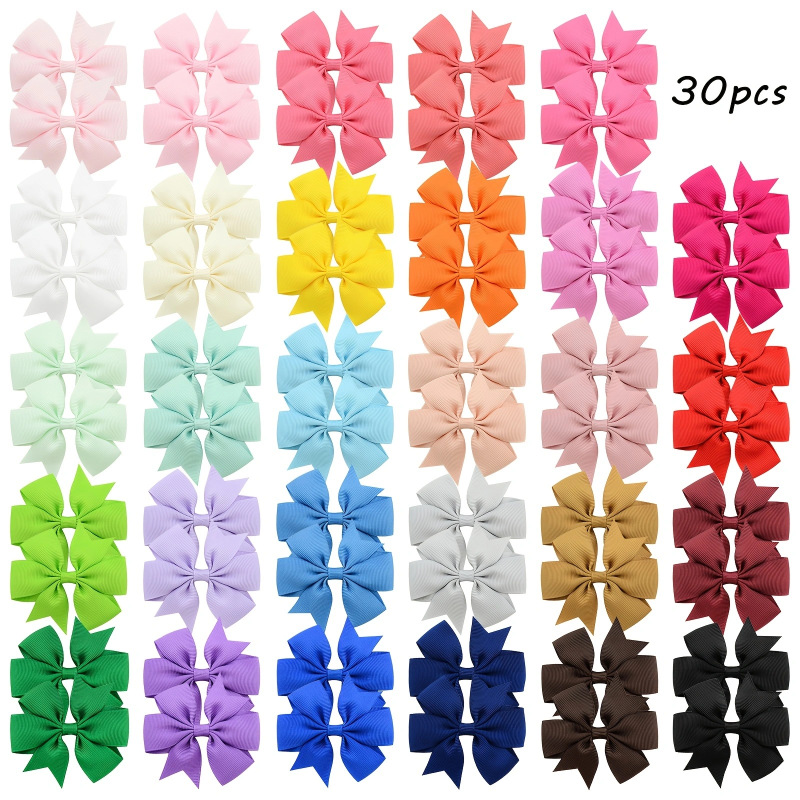 Amazon Comercio exterior hecho a mano del bebé cola de golondrina en forma de V costilla cinta arco horquilla accesorios para el cabello de los niños tocado 564 image 11