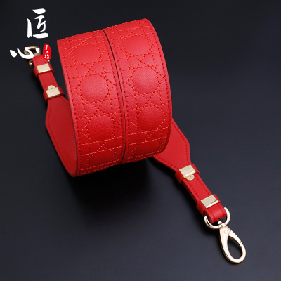 Ingenuity Plaid gules Red mouth reform chain parts diy Messenger Backpack Shoulder strap tool suit