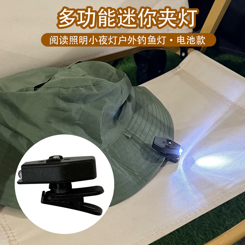 Mini Led Flashlight Glasses Light Reading Lighting Outdoor Fishing Lamp Hiking Reading Book Light Clip