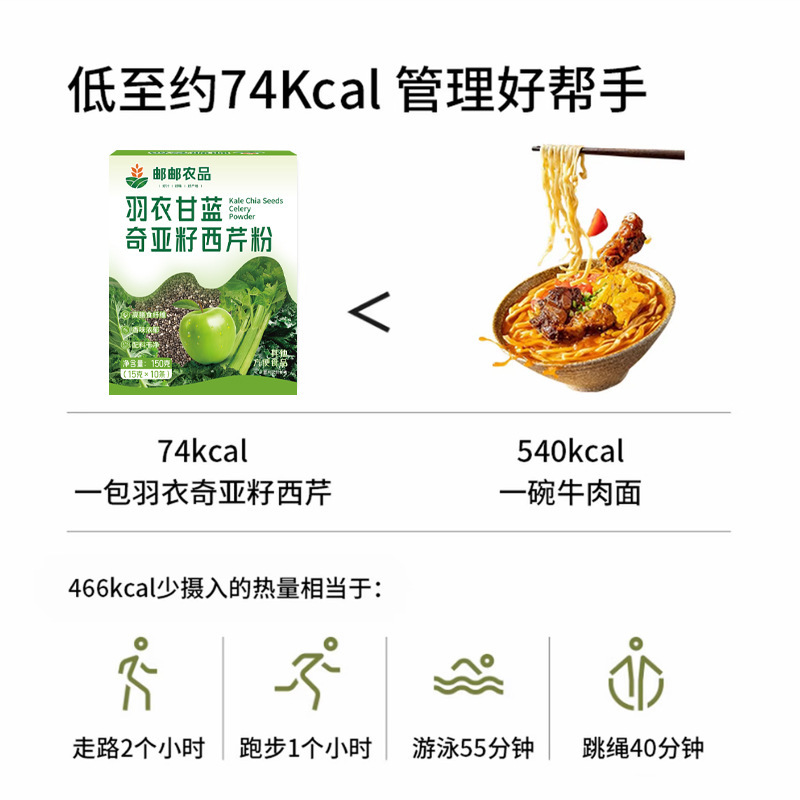 邮邮农品羽衣甘蓝奇亚籽西芹粉代餐饱腹羽衣甘蓝奇亚籽粉果粉冲饮|undefined