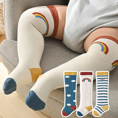 Xuwei Spring and Autumn Newborn Toddler Baby Socks Class A Baby Over-Knee Knee Pads Long Legs Cotton Socks 0-3 years old