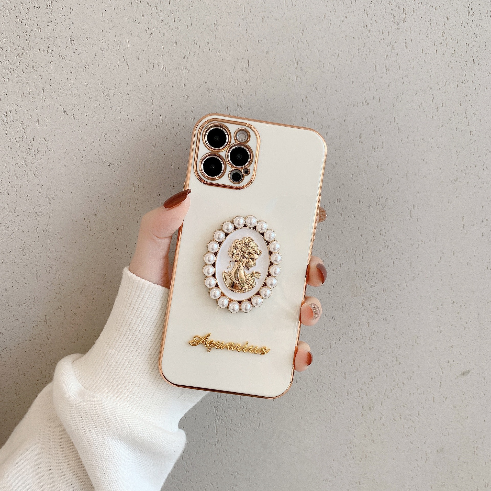 Funda para iPhone 12/11 Pro Max XR 8 Plus XS Mini de TPU Galvanizado
