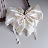 Большая заколка для волос с бантиком, хвостик для принцессы, заколка-крабик, французский стиль, изысканный стиль, оптовые продажи