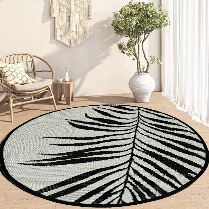 Cross-Border Factory Direct Sales Can Be Customized with Moisture-Proof and Anti-Aging Plastic Woven Mats for Indoor and Outdoor Balcony Deck Yoga