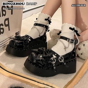 ���Ļ�ԭ��lolita���y2k������ú��СƤЬŮ2024�¿�A�^��Ь