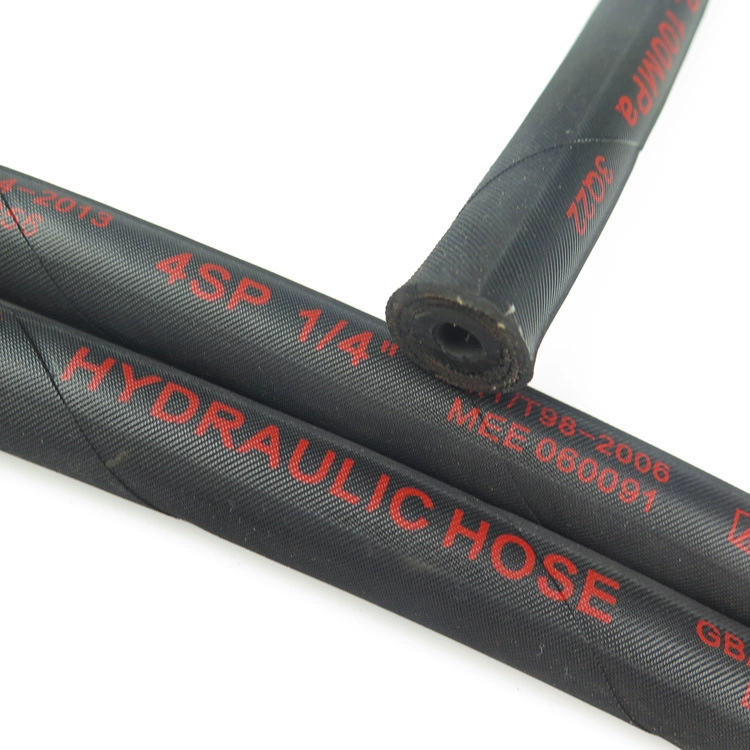 YATAI 19*4 слоя стальной проволоки намотки гидравлического шланга EN 856 4SP резиновая масляная труба высокого давления шланг