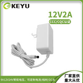 12V2A电源适配器3C监控安防电源VI能效KC PSE CE UL RCM BIS认证