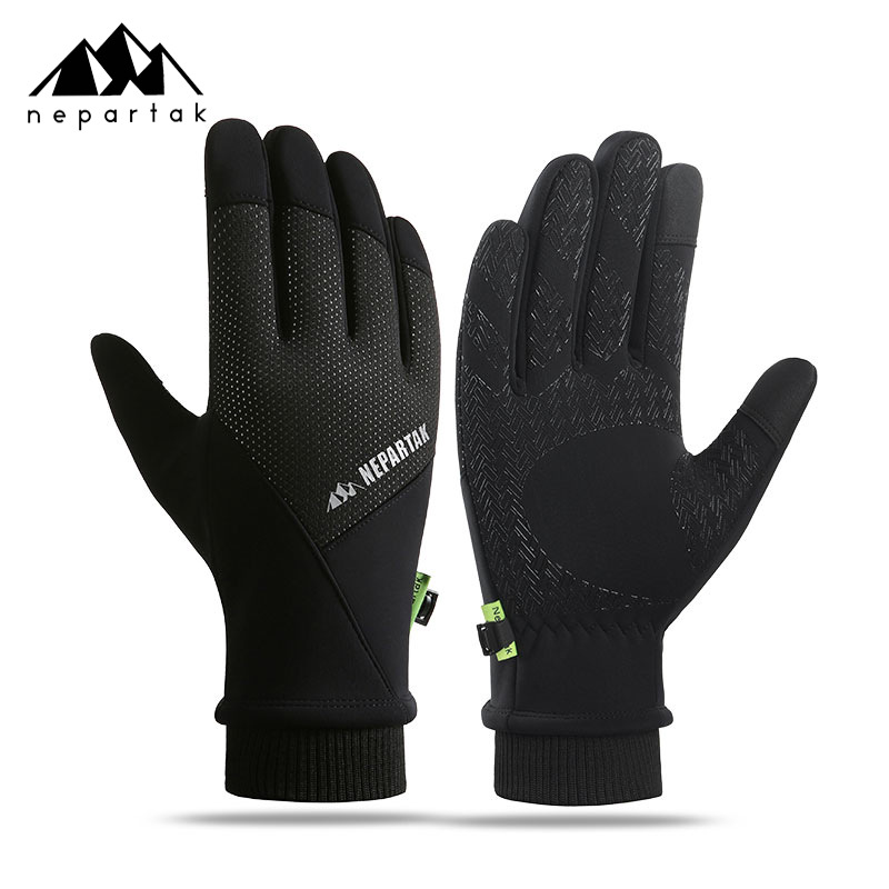 屋外防水手袋、冬用タッチスクリーン、防風性と保温性、ジッパー付きスポーツ手袋、男性と女性用、ベルベット、登山、スキー用手袋