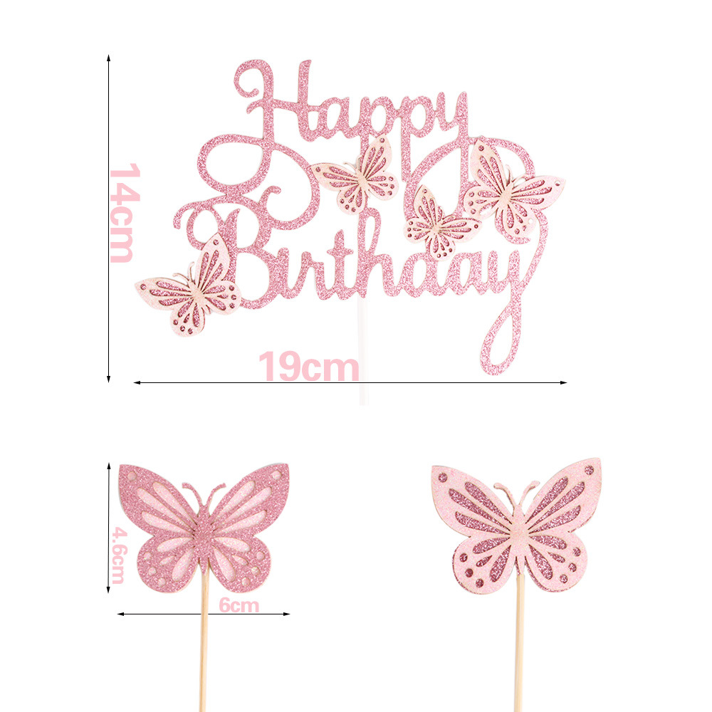 Birthday Butterfly Paper Party Cake Decorating Supplies display picture 1