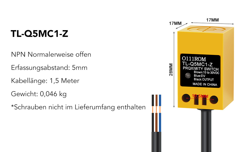 DC 10-30V Quadratischer Näherungsschalter