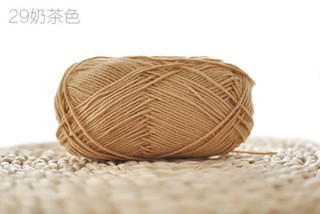 [Envío gratis] productos genuinos de cuatro hebras hilo de algodón de leche hilo de bebé muñeca hilo de algodón ganchillo lindo muñeca lana 4-Strand