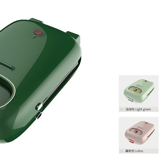 跨境三明治机早餐轻食机家用小型多功能华夫饼机土司三文治机