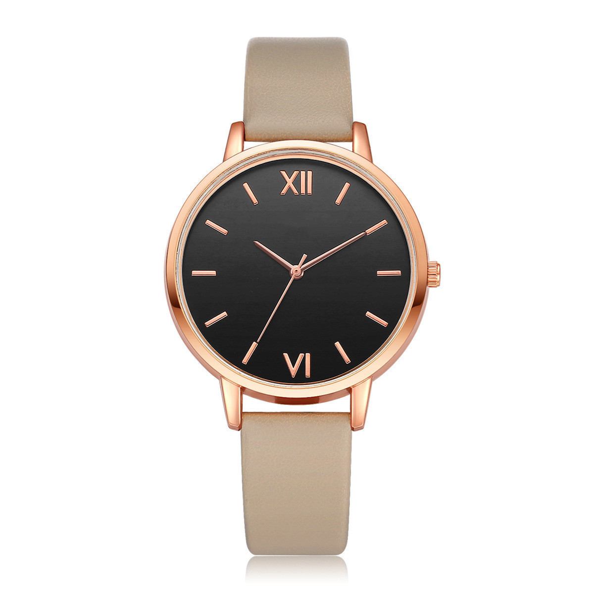 ins new minimalist watch set quartz watch trend pu strap ladies watch strap bracelet set_voghion.com
