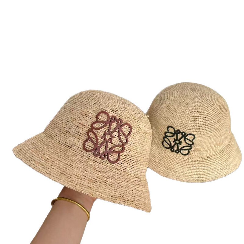 Raffia Small Basin Hat Leather Label Summer Ventilation Breathable Non-Dyeing Versatile Travel Men and Women Manufacturer Wholesale Price Raffia Small Basin Hat Leather Label Summer Ventilation Breathable Non-Dyeing Versatile Travel Men and Women Manufacturer Wholesale Price