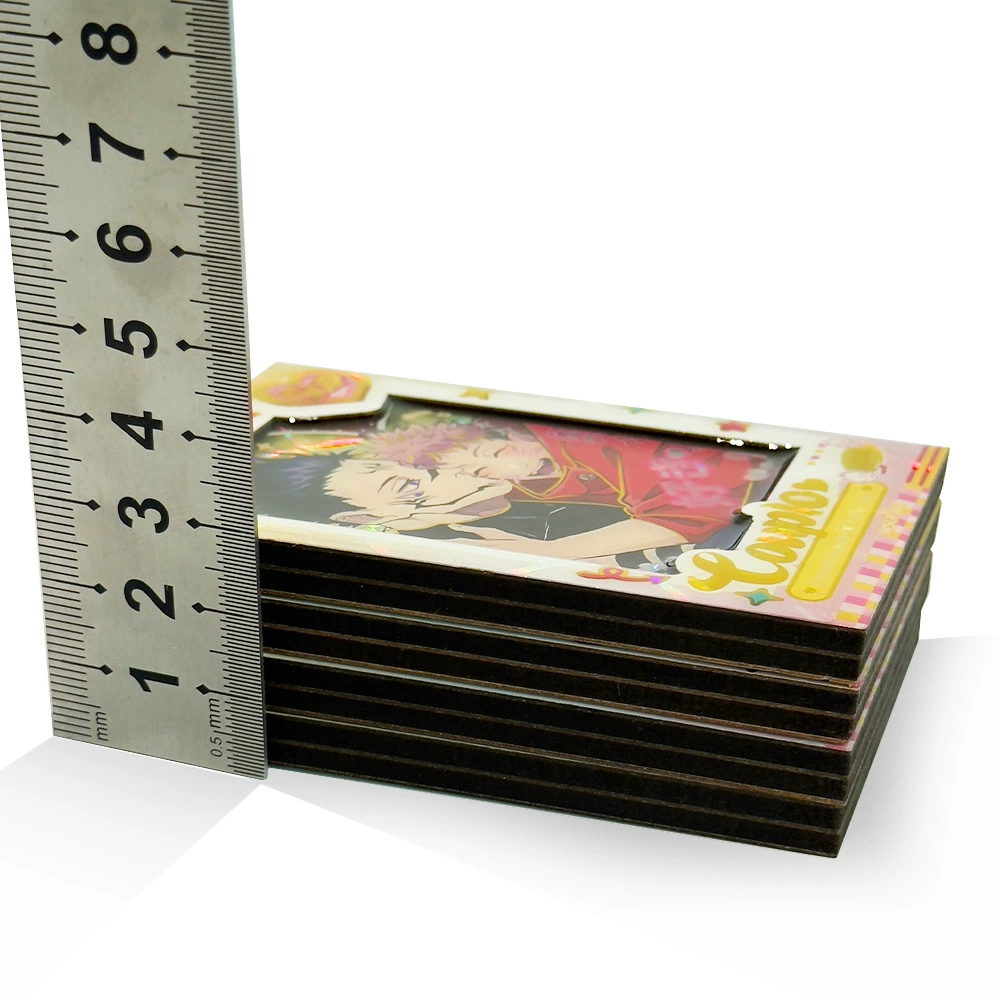 Настраиваемые аниме-периферийные коллекционные карты Наруто с голографическим преломляющим эффектом, лазерные флэш-карты для распаковки слепых коробок от влиятельных лиц TikTok.