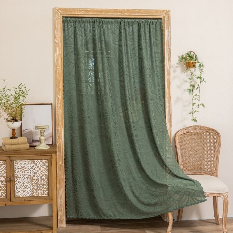 American-style door curtain, suitable for all seasons, mosquito-proof partition curtain, no-drill installation, lace curtain for bedroom and home use American-style door curtain, suitable for all seasons, mosquito-proof partition curtain, no-drill installation, lace curtain for bedroom and home use