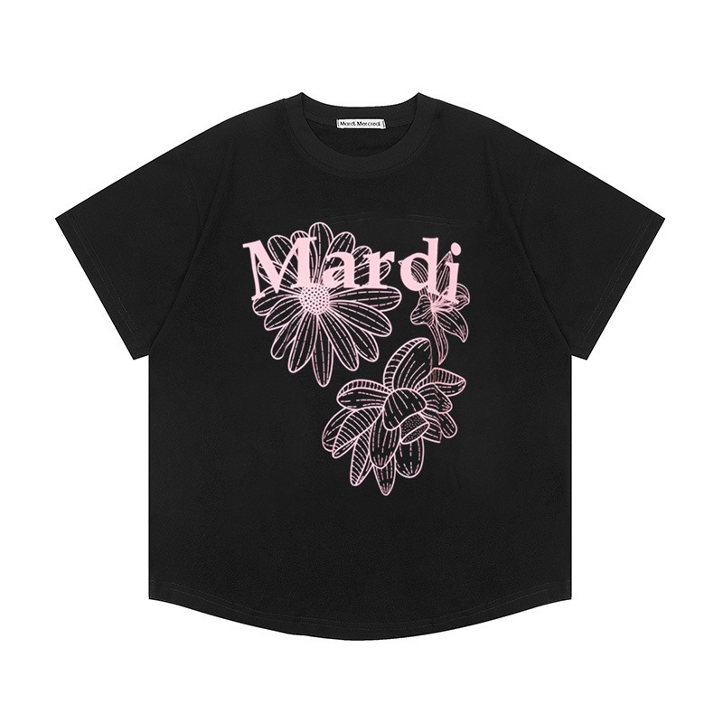 2025新款韩国Mardi短袖金高银同款小雏菊T恤百搭女上衣宽松高版本|undefined