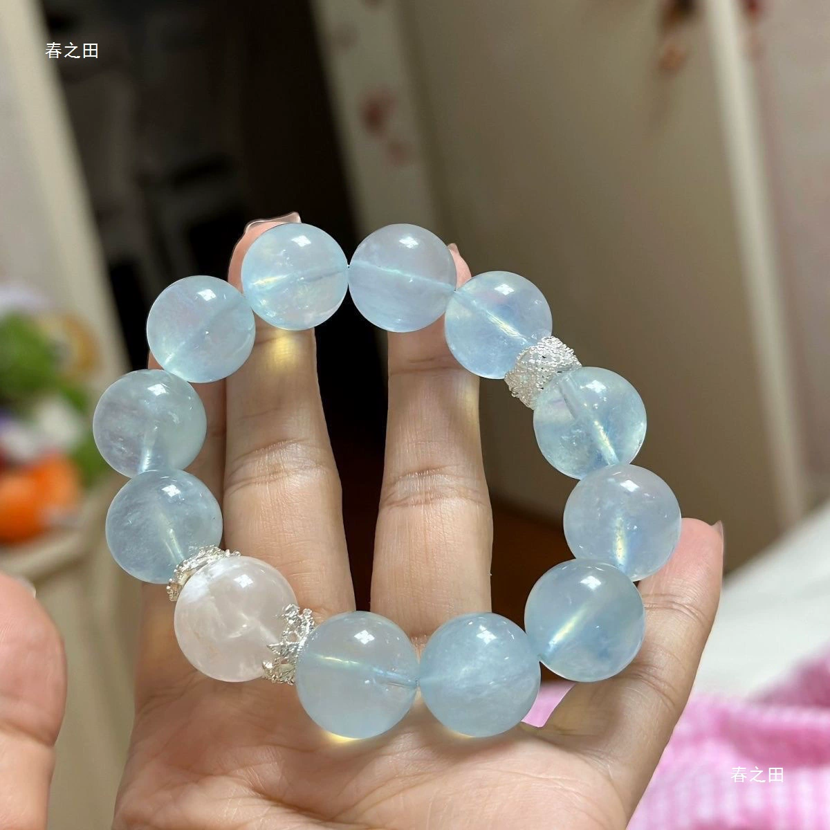 Органическая сапфировая марка подлинный белый кристалл, кристал bracelet