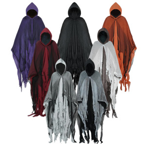 Medieval Hooded Cloak Renaissance Gothic Wizard Cape Grim Reaper Cosplay Adult Costume