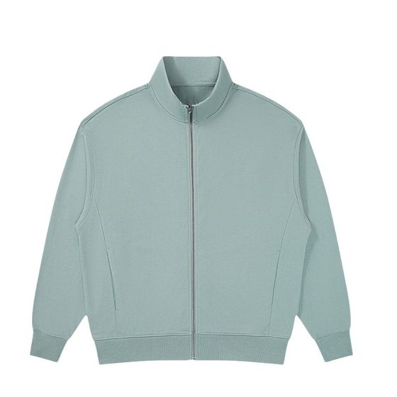 330 crested collar terry sweater