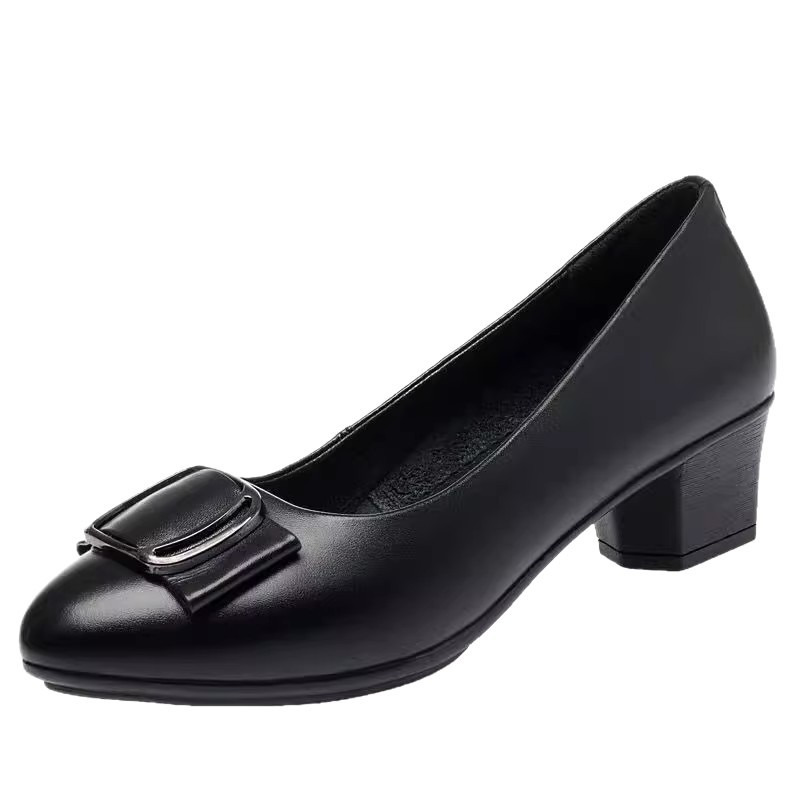 2026 primavera y verano resbaladiza de suela blanda de moda redonda tacones bajos nuevos zapatos de moda cómodos de mujer zapatos de moda