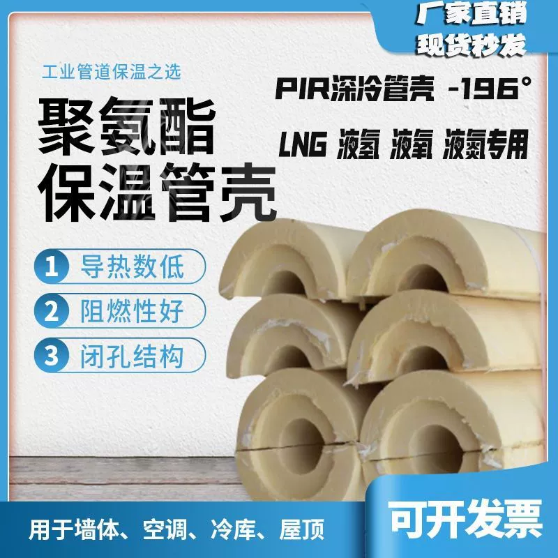 Специальная полиуретановая огнестойкая оболочка трубы теплоизоляционная коллекция жесткий PIR99 человек охлаждение поли 5LNG черепица оболочка глубокое охлаждение