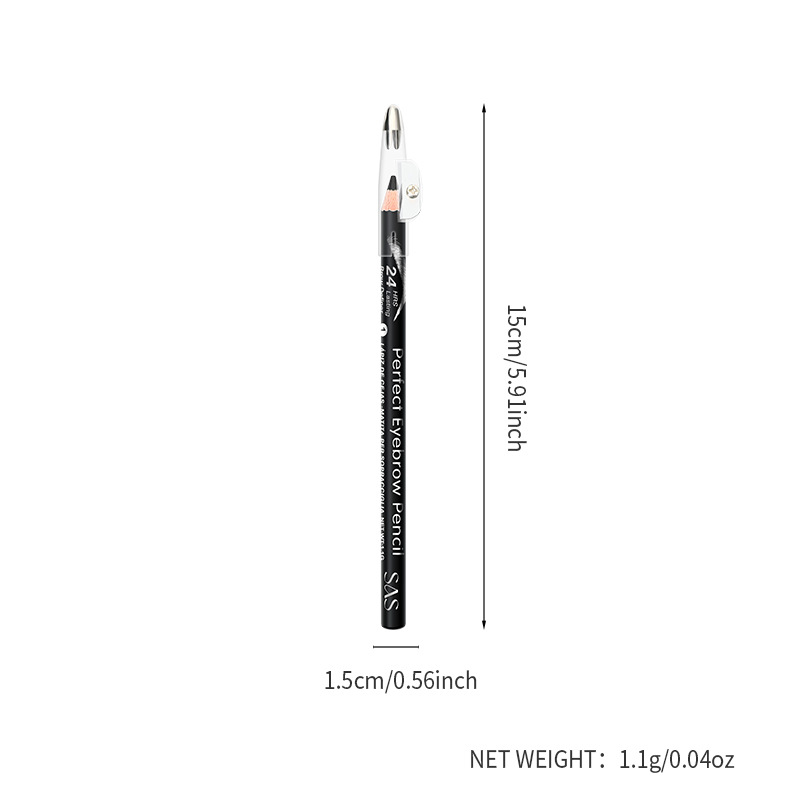 El lápiz de cejas de punto transfronterizo europeo y americano SAS es resistente al agua y no es fácil de desvanecer. Las cejas se tiñen de forma natural y duradera SAP007