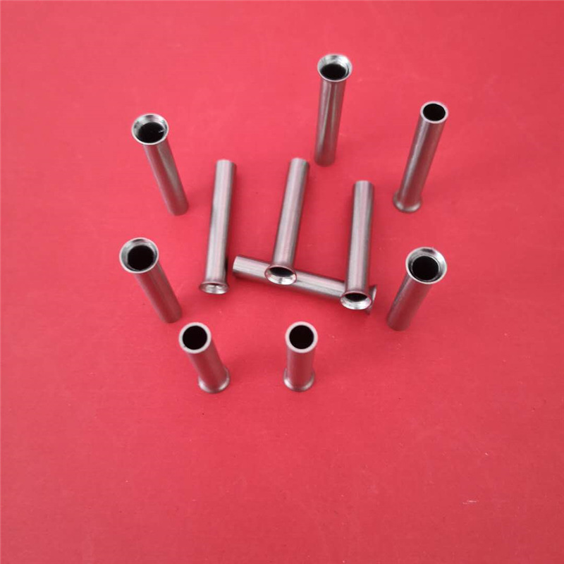 304/316不锈钢毛细管翻边 不锈钢缩尖烧烤串针2mm缩口封头 变径管