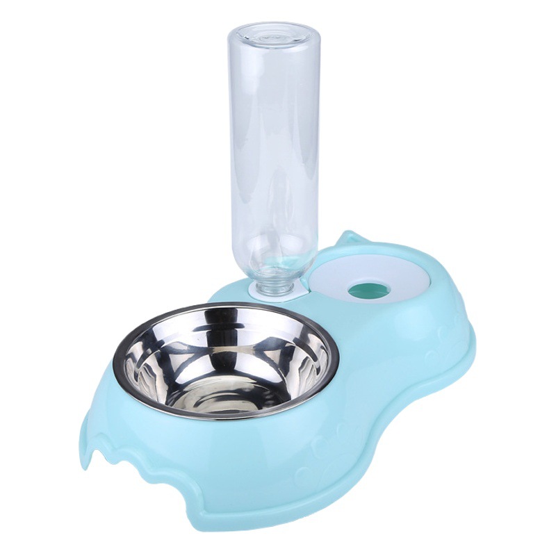Cuenco al por mayor de acero inoxidable para gatos, cuenco automático para agua potable para perros, cuenco para perros Teddy, cuenco para gatos, cuenco para comida para perros, cuenco doble para gatos, bonito