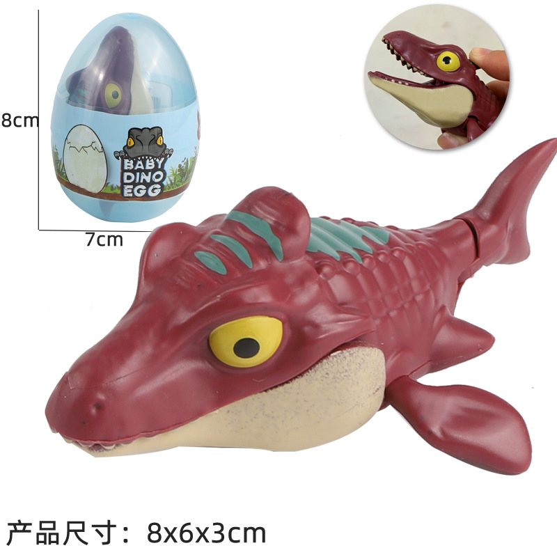 Transfronterizo nuevo dinosaurio morder dedos conjunto móvil tiranosaurio Paquete de huevo simulación modelo de dinosaurio juguete puesto de juguete