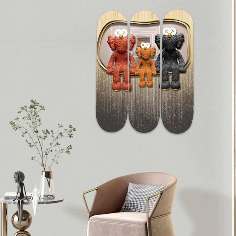 Декоративная комбинированная доска для скейтборда, настенное украшение для модных брендовых магазинов, гостиных, баров, рекламы, подвесных украшений для интерьера, уникальные и стильные аксессуары.