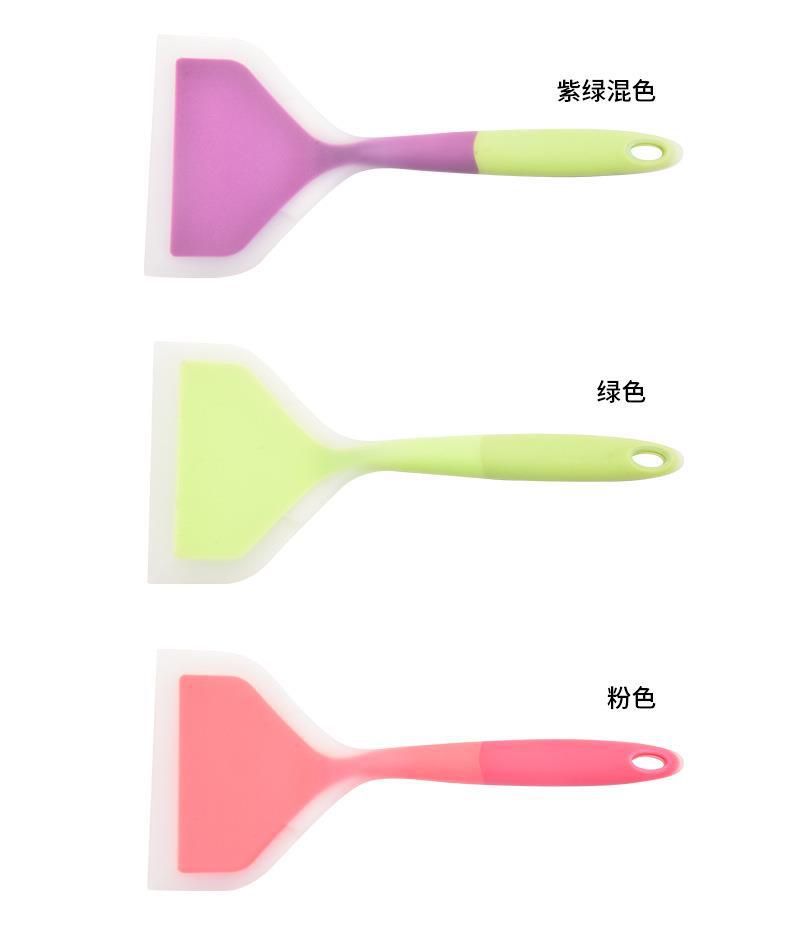 Silicone Spatula Turner Non-Stick Safe Heat Resistant Mini Green for Tamagoyaki Pancake Frying quality and texture