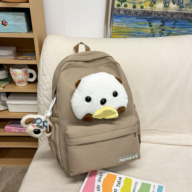 Mochila de escuela secundaria nueva muñeca de dibujos animados mini mochila 1 - 6 grados mochila de niñas ligera mochila de estudiantes de primaria 5
