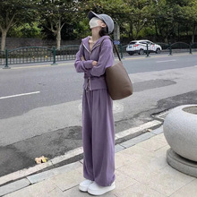 盐系运动服套装女秋季学生韩版宽松时尚洋气减龄卫衣休闲两件套潮