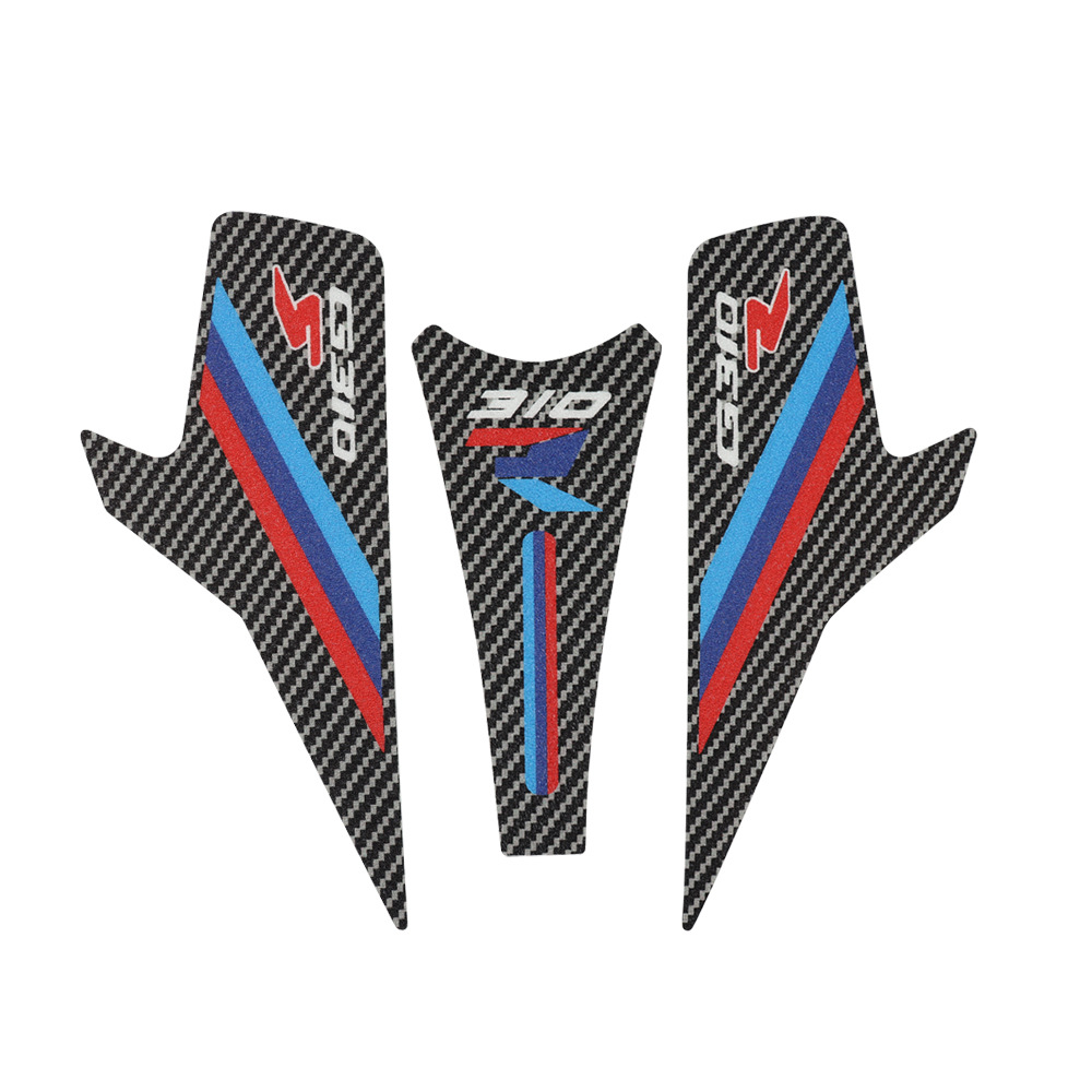 Para BMW G310R 2021-2024 motocicleta tanque de combustible almohadilla lateral antideslizante adhesivo protector mate impermeable